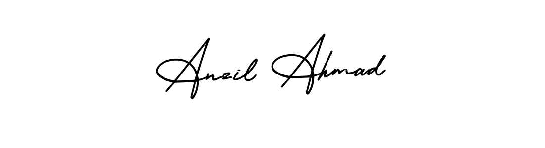 Make a beautiful signature design for name Anzil Ahmad. Use this online signature maker to create a handwritten signature for free. Anzil Ahmad signature style 3 images and pictures png