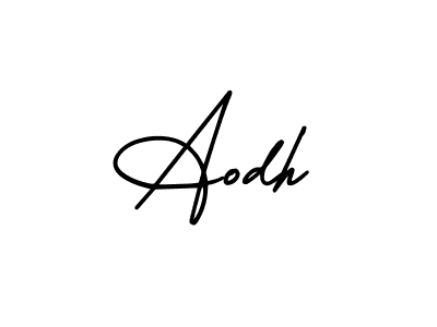 Use a signature maker to create a handwritten signature online. With this signature software, you can design (AmerikaSignatureDemo-Regular) your own signature for name Aodh. Aodh signature style 3 images and pictures png