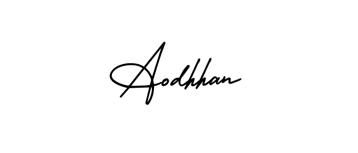 How to make Aodhhan signature? AmerikaSignatureDemo-Regular is a professional autograph style. Create handwritten signature for Aodhhan name. Aodhhan signature style 3 images and pictures png