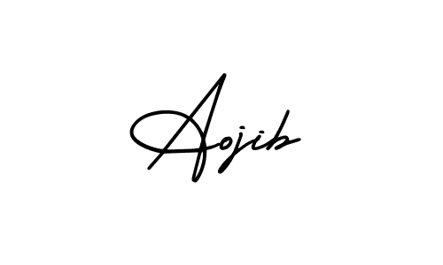 Similarly AmerikaSignatureDemo-Regular is the best handwritten signature design. Signature creator online .You can use it as an online autograph creator for name Aojib. Aojib signature style 3 images and pictures png