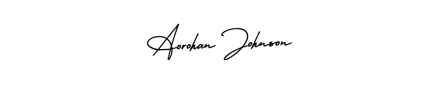 Also we have Aorohan Johnson name is the best signature style. Create professional handwritten signature collection using AmerikaSignatureDemo-Regular autograph style. Aorohan Johnson signature style 3 images and pictures png