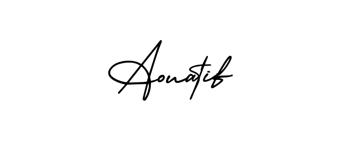 AmerikaSignatureDemo-Regular is a professional signature style that is perfect for those who want to add a touch of class to their signature. It is also a great choice for those who want to make their signature more unique. Get Aouatif name to fancy signature for free. Aouatif signature style 3 images and pictures png