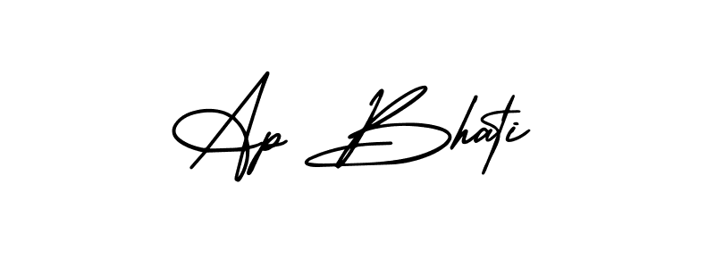 Make a beautiful signature design for name Ap Bhati. Use this online signature maker to create a handwritten signature for free. Ap Bhati signature style 3 images and pictures png