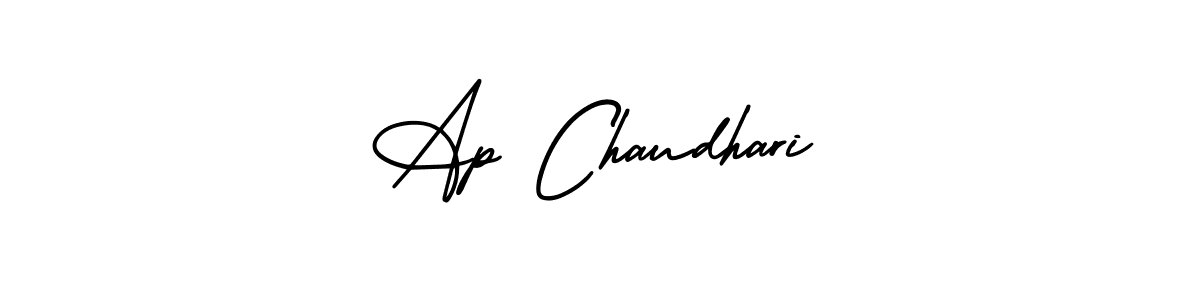 You should practise on your own different ways (AmerikaSignatureDemo-Regular) to write your name (Ap Chaudhari) in signature. don't let someone else do it for you. Ap Chaudhari signature style 3 images and pictures png