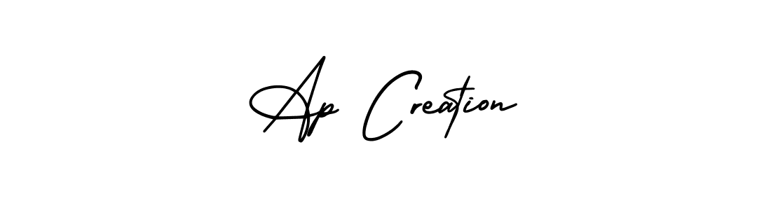 Create a beautiful signature design for name Ap Creation. With this signature (AmerikaSignatureDemo-Regular) fonts, you can make a handwritten signature for free. Ap Creation signature style 3 images and pictures png