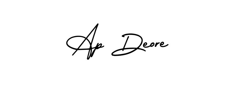 Design your own signature with our free online signature maker. With this signature software, you can create a handwritten (AmerikaSignatureDemo-Regular) signature for name Ap Deore. Ap Deore signature style 3 images and pictures png
