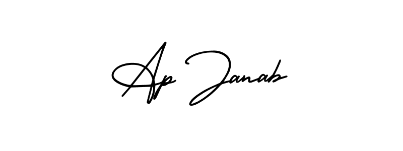 Make a beautiful signature design for name Ap Janab. With this signature (AmerikaSignatureDemo-Regular) style, you can create a handwritten signature for free. Ap Janab signature style 3 images and pictures png
