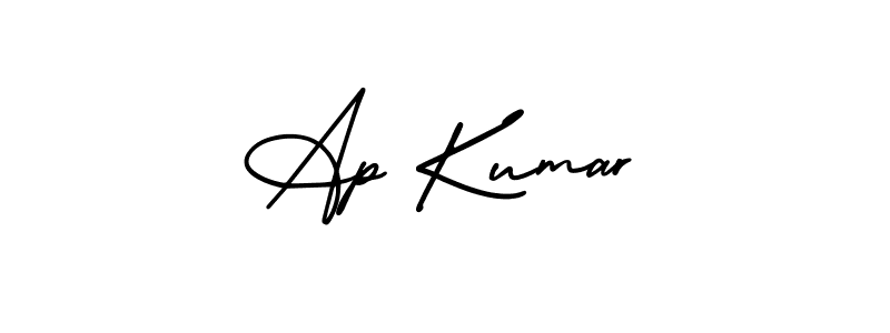 AmerikaSignatureDemo-Regular is a professional signature style that is perfect for those who want to add a touch of class to their signature. It is also a great choice for those who want to make their signature more unique. Get Ap Kumar name to fancy signature for free. Ap Kumar signature style 3 images and pictures png