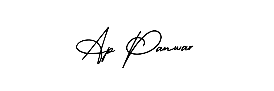 How to Draw Ap Panwar signature style? AmerikaSignatureDemo-Regular is a latest design signature styles for name Ap Panwar. Ap Panwar signature style 3 images and pictures png