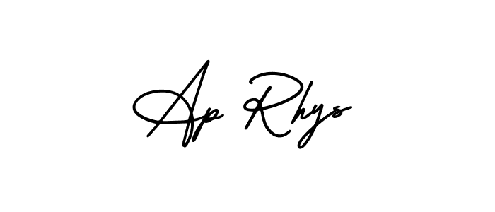 You should practise on your own different ways (AmerikaSignatureDemo-Regular) to write your name (Ap Rhys) in signature. don't let someone else do it for you. Ap Rhys signature style 3 images and pictures png