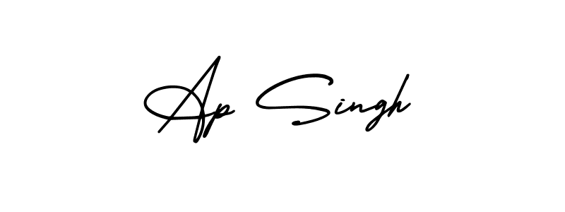 Similarly AmerikaSignatureDemo-Regular is the best handwritten signature design. Signature creator online .You can use it as an online autograph creator for name Ap Singh. Ap Singh signature style 3 images and pictures png