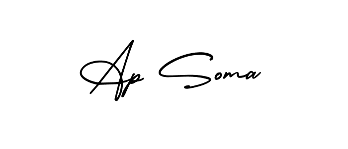 Best and Professional Signature Style for Ap Soma. AmerikaSignatureDemo-Regular Best Signature Style Collection. Ap Soma signature style 3 images and pictures png