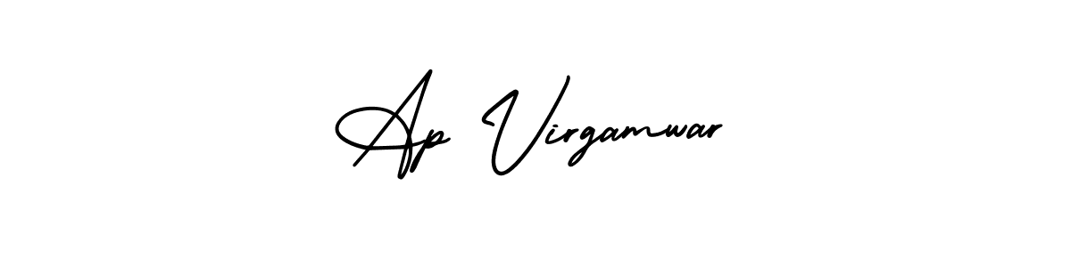 Ap Virgamwar stylish signature style. Best Handwritten Sign (AmerikaSignatureDemo-Regular) for my name. Handwritten Signature Collection Ideas for my name Ap Virgamwar. Ap Virgamwar signature style 3 images and pictures png