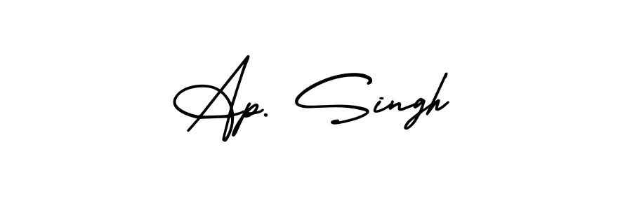 Similarly AmerikaSignatureDemo-Regular is the best handwritten signature design. Signature creator online .You can use it as an online autograph creator for name Ap. Singh. Ap. Singh signature style 3 images and pictures png