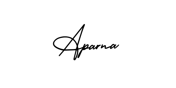 Aparna stylish signature style. Best Handwritten Sign (AmerikaSignatureDemo-Regular) for my name. Handwritten Signature Collection Ideas for my name Aparna. Aparna signature style 3 images and pictures png