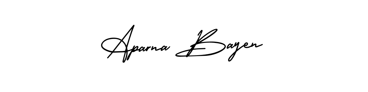 How to Draw Aparna Bayen signature style? AmerikaSignatureDemo-Regular is a latest design signature styles for name Aparna Bayen. Aparna Bayen signature style 3 images and pictures png