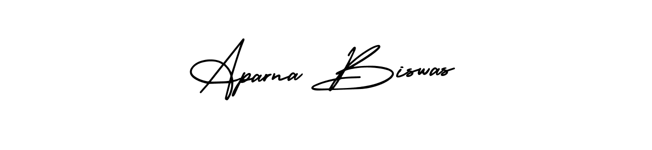 AmerikaSignatureDemo-Regular is a professional signature style that is perfect for those who want to add a touch of class to their signature. It is also a great choice for those who want to make their signature more unique. Get Aparna Biswas name to fancy signature for free. Aparna Biswas signature style 3 images and pictures png