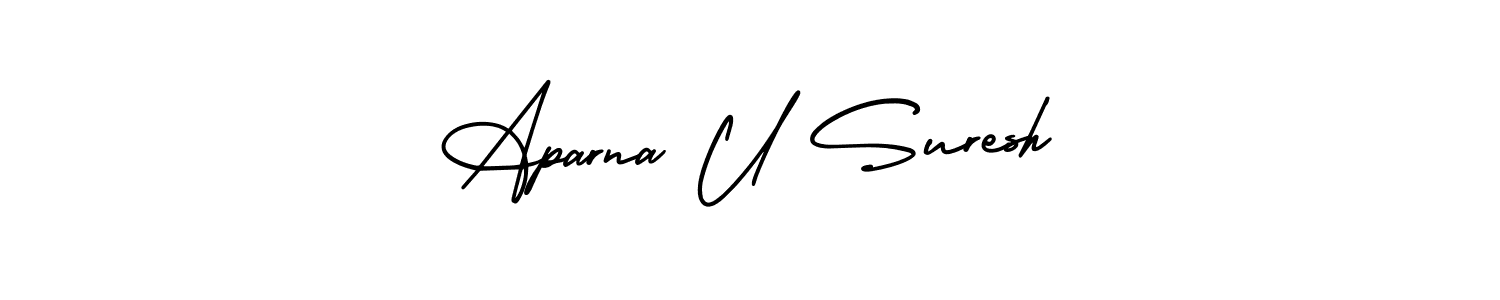 Make a beautiful signature design for name Aparna U Suresh. Use this online signature maker to create a handwritten signature for free. Aparna U Suresh signature style 3 images and pictures png