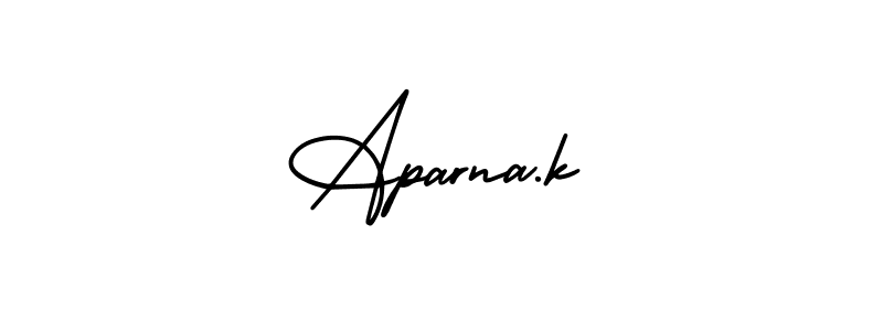 Once you've used our free online signature maker to create your best signature AmerikaSignatureDemo-Regular style, it's time to enjoy all of the benefits that Aparna.k name signing documents. Aparna.k signature style 3 images and pictures png