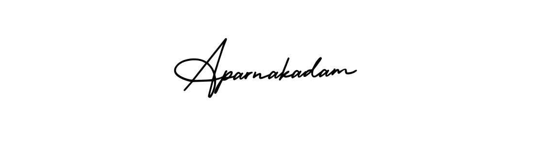 It looks lik you need a new signature style for name Aparnakadam. Design unique handwritten (AmerikaSignatureDemo-Regular) signature with our free signature maker in just a few clicks. Aparnakadam signature style 3 images and pictures png