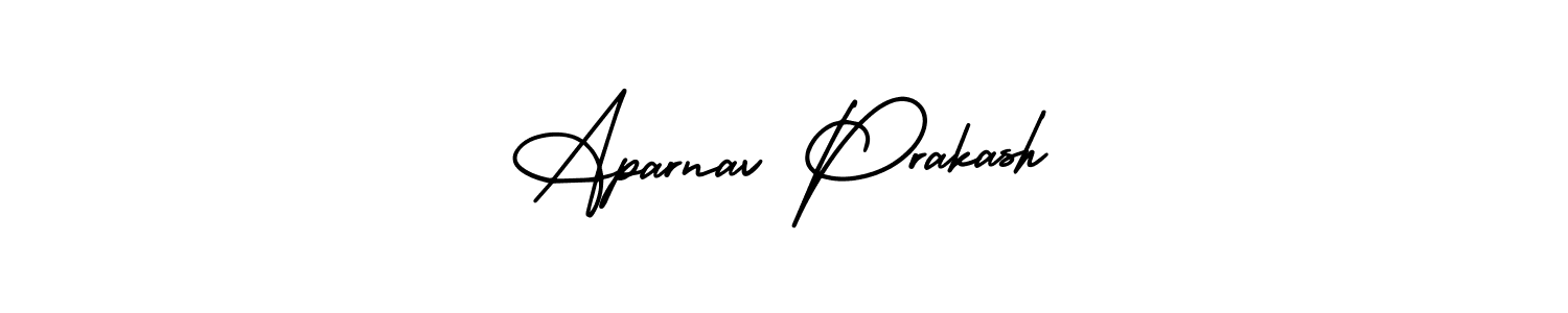 Also You can easily find your signature by using the search form. We will create Aparnav Prakash name handwritten signature images for you free of cost using AmerikaSignatureDemo-Regular sign style. Aparnav Prakash signature style 3 images and pictures png
