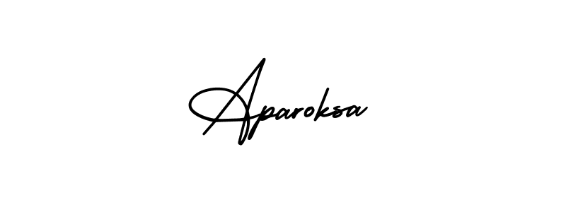 Make a beautiful signature design for name Aparoksa. With this signature (AmerikaSignatureDemo-Regular) style, you can create a handwritten signature for free. Aparoksa signature style 3 images and pictures png