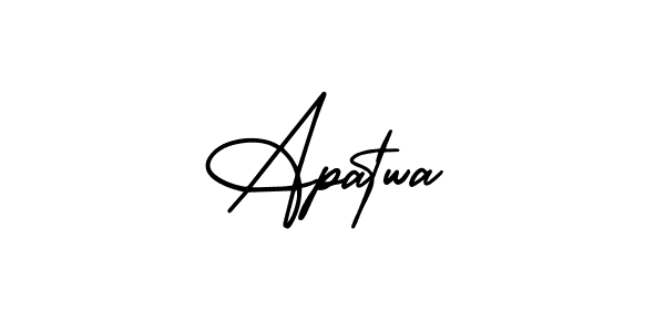 Also You can easily find your signature by using the search form. We will create Apatwa name handwritten signature images for you free of cost using AmerikaSignatureDemo-Regular sign style. Apatwa signature style 3 images and pictures png