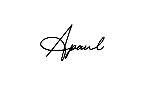 How to make Apaul signature? AmerikaSignatureDemo-Regular is a professional autograph style. Create handwritten signature for Apaul name. Apaul signature style 3 images and pictures png