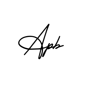 Make a beautiful signature design for name Apb. With this signature (AmerikaSignatureDemo-Regular) style, you can create a handwritten signature for free. Apb signature style 3 images and pictures png