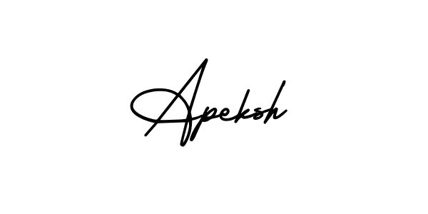 Create a beautiful signature design for name Apeksh. With this signature (AmerikaSignatureDemo-Regular) fonts, you can make a handwritten signature for free. Apeksh signature style 3 images and pictures png