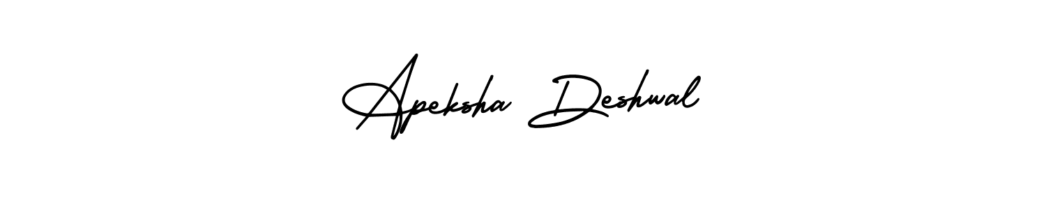 Design your own signature with our free online signature maker. With this signature software, you can create a handwritten (AmerikaSignatureDemo-Regular) signature for name Apeksha Deshwal. Apeksha Deshwal signature style 3 images and pictures png