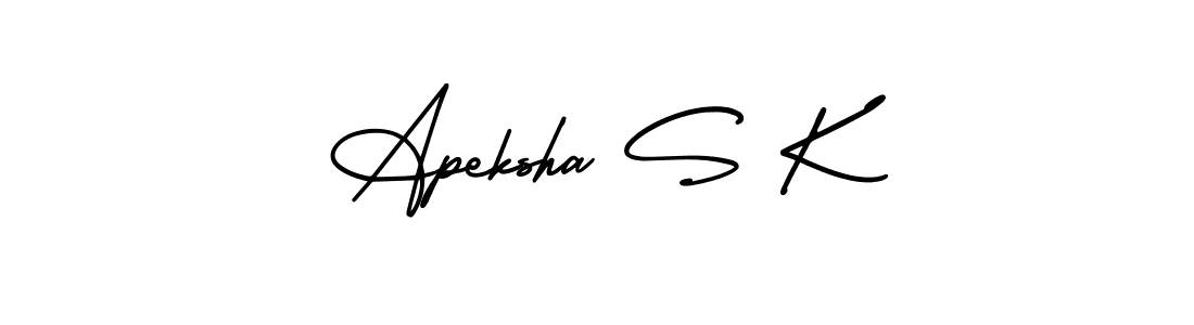 See photos of Apeksha S K official signature by Spectra . Check more albums & portfolios. Read reviews & check more about AmerikaSignatureDemo-Regular font. Apeksha S K signature style 3 images and pictures png