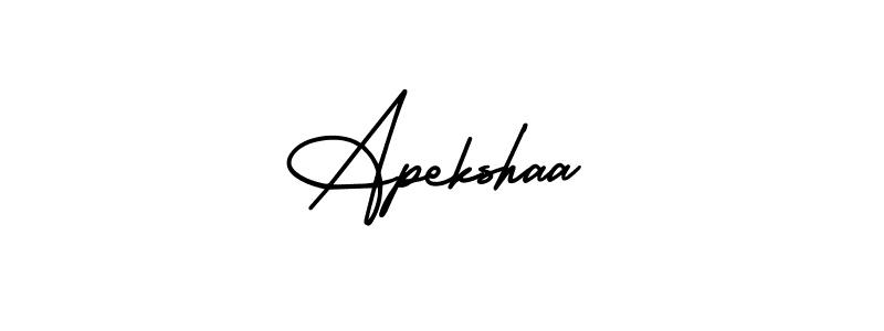 Make a beautiful signature design for name Apekshaa. With this signature (AmerikaSignatureDemo-Regular) style, you can create a handwritten signature for free. Apekshaa signature style 3 images and pictures png