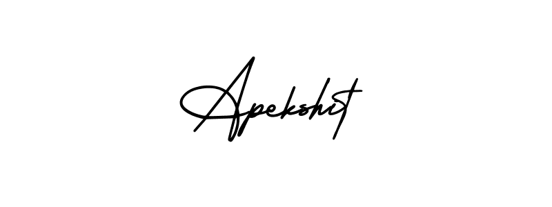 Create a beautiful signature design for name Apekshit. With this signature (AmerikaSignatureDemo-Regular) fonts, you can make a handwritten signature for free. Apekshit signature style 3 images and pictures png