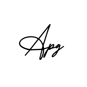 Design your own signature with our free online signature maker. With this signature software, you can create a handwritten (AmerikaSignatureDemo-Regular) signature for name Apg. Apg signature style 3 images and pictures png