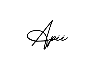 Use a signature maker to create a handwritten signature online. With this signature software, you can design (AmerikaSignatureDemo-Regular) your own signature for name Apii. Apii signature style 3 images and pictures png