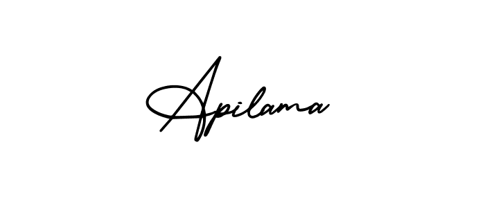 Similarly AmerikaSignatureDemo-Regular is the best handwritten signature design. Signature creator online .You can use it as an online autograph creator for name Apilama. Apilama signature style 3 images and pictures png