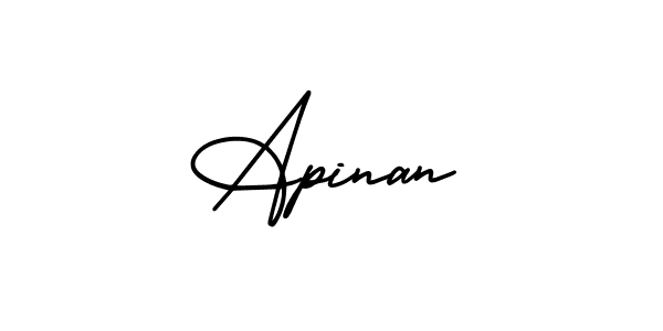 How to make Apinan signature? AmerikaSignatureDemo-Regular is a professional autograph style. Create handwritten signature for Apinan name. Apinan signature style 3 images and pictures png