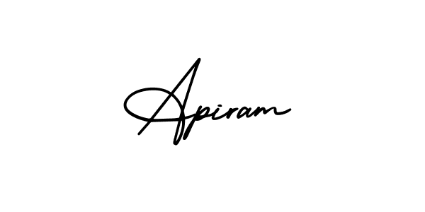 Similarly AmerikaSignatureDemo-Regular is the best handwritten signature design. Signature creator online .You can use it as an online autograph creator for name Apiram. Apiram signature style 3 images and pictures png