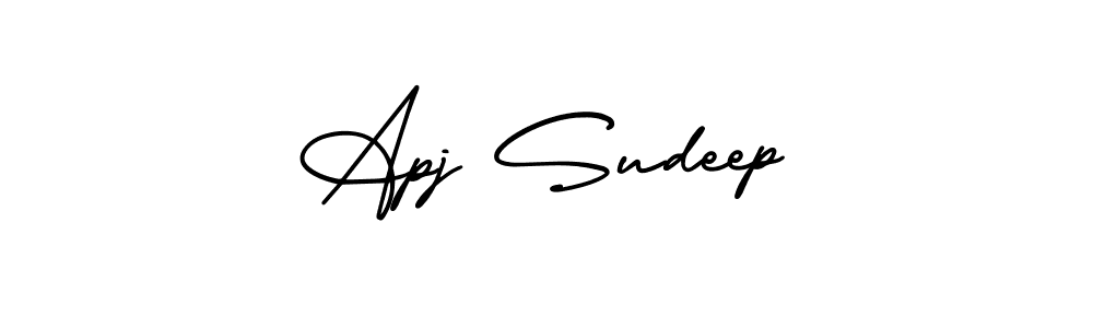 AmerikaSignatureDemo-Regular is a professional signature style that is perfect for those who want to add a touch of class to their signature. It is also a great choice for those who want to make their signature more unique. Get Apj Sudeep name to fancy signature for free. Apj Sudeep signature style 3 images and pictures png