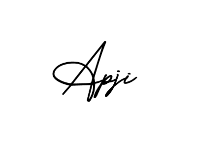 This is the best signature style for the Apji name. Also you like these signature font (AmerikaSignatureDemo-Regular). Mix name signature. Apji signature style 3 images and pictures png