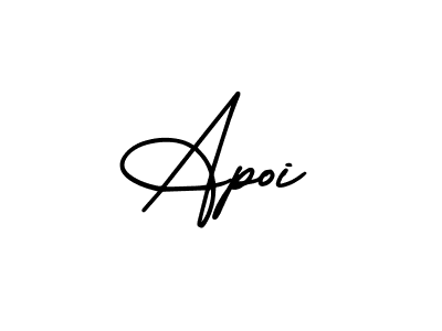 How to make Apoi signature? AmerikaSignatureDemo-Regular is a professional autograph style. Create handwritten signature for Apoi name. Apoi signature style 3 images and pictures png