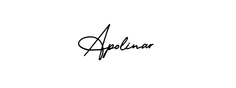 Design your own signature with our free online signature maker. With this signature software, you can create a handwritten (AmerikaSignatureDemo-Regular) signature for name Apolinar. Apolinar signature style 3 images and pictures png