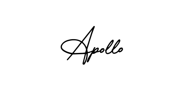 How to make Apollo signature? AmerikaSignatureDemo-Regular is a professional autograph style. Create handwritten signature for Apollo name. Apollo signature style 3 images and pictures png