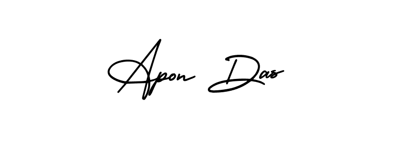 Best and Professional Signature Style for Apon Das. AmerikaSignatureDemo-Regular Best Signature Style Collection. Apon Das signature style 3 images and pictures png