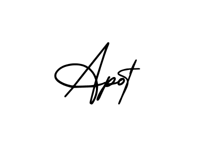 Apot stylish signature style. Best Handwritten Sign (AmerikaSignatureDemo-Regular) for my name. Handwritten Signature Collection Ideas for my name Apot. Apot signature style 3 images and pictures png