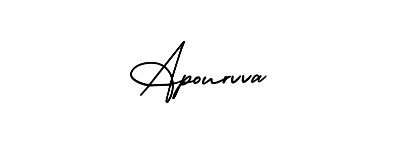 Also You can easily find your signature by using the search form. We will create Apourvva name handwritten signature images for you free of cost using AmerikaSignatureDemo-Regular sign style. Apourvva signature style 3 images and pictures png