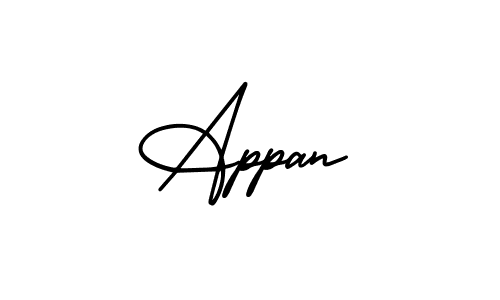 Design your own signature with our free online signature maker. With this signature software, you can create a handwritten (AmerikaSignatureDemo-Regular) signature for name Appan. Appan signature style 3 images and pictures png