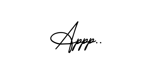 How to Draw Appp.. signature style? AmerikaSignatureDemo-Regular is a latest design signature styles for name Appp... Appp.. signature style 3 images and pictures png