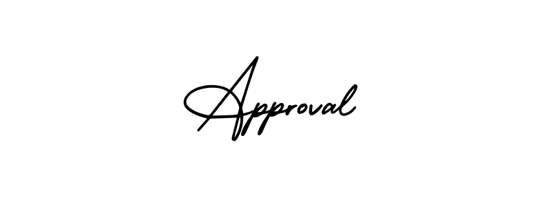 Use a signature maker to create a handwritten signature online. With this signature software, you can design (AmerikaSignatureDemo-Regular) your own signature for name Approval. Approval signature style 3 images and pictures png